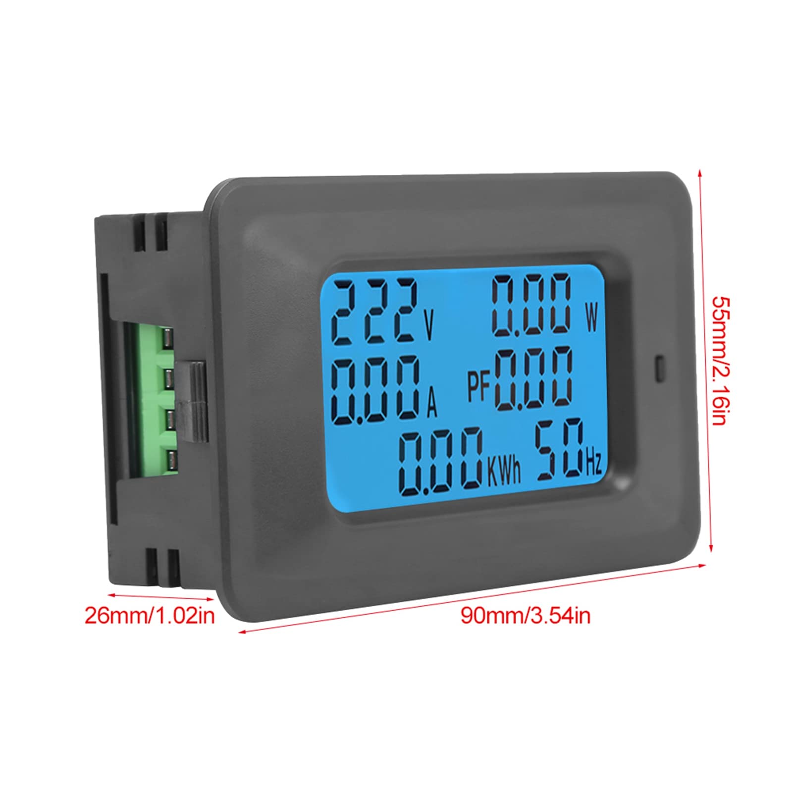  LCD デジタルメータ Amazon | Xixian 6-in-1 デジタル LCD 電圧電流パワーモニターメーター